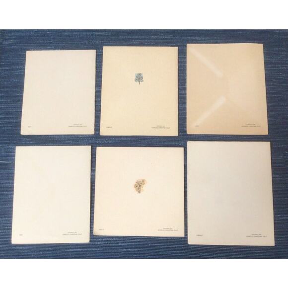 Vtg Unused Charles Christian Culp Card Lot of 6 1947-48 Happy Birthday 937A - Picture 2 of 2